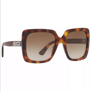 Gucci Tortoise Shell Sunglasses with Crystals